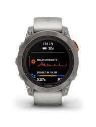 fenix 7 Pro Sapphire Solar Edition - Titanyum Beyaz, Turuncu