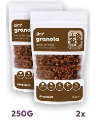 2 Paket Kakao Yer Fıstığı Glutensiz İlave Şekersiz Vegan Granola 250gr