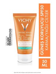 Vichy Capital Soleil Dry Touch - Yüksek Korumalı Güneş Koruyucu - SPF 50 - 50 Ml