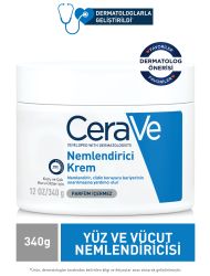 Cerave Nemlendirici Yüz Ve Vücut Kremi-Kuru Ciltler İçin Seramid Ve Hyalüronik Asit İçerikli 340gr