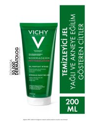 Vichy Normaderm Yağlı ve Akneye Eğilimli Ciltler İçin Salisilik Asit İçeren Yüz Temizleme Jeli 200ML