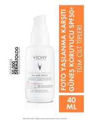 Vichy Capital Soleil UV Age Daily Foto-Yaşlanma Karşıtı SPF50+ Korumalı Güneş Kremi 40 ML