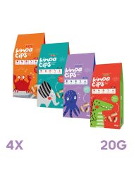 4 Paket 20G Sade Kinoa Cipsi for Kids Glutensiz Vegan Yağsız Cips Çocuklara Özel Ambalaj Karışık Ambalajlar