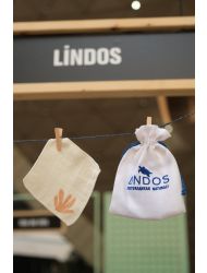 Lindos - Organik Sertifikali Pamuk Muslin Yüz Temizleme Mendileri 
