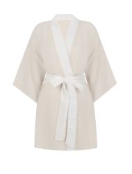 House of Mare Beyaz Renkli Kısa Müslin Kimono