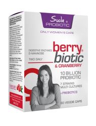 Suda Probiotic Berrybiotic Cranberry İçeren Takviye Edici Gıda 60 Kapsül