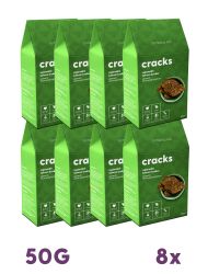 8 Paket Ispanaklı Glutensiz Vegan Tohum Kraker Cracks 50gr