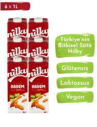 Nilky Badem Sütü Glütensiz Bitkisel Bazlı 6*1 LT