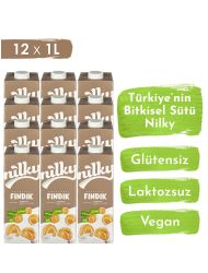 Nilky Fındık Sütü Glütensiz Bitkisel Bazlı  12*1 LT