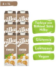 Nilky Fındık Sütü Glütensiz Bitkisel Bazlı 6*1 LT