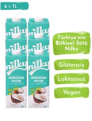 Nilky Hindistan Cevizi Sütü Glütensiz  Bitkisel  6*1 LT