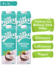 Nilky Hindistan Cevizi Sütü Glütensiz Bitkisel  4*1LT