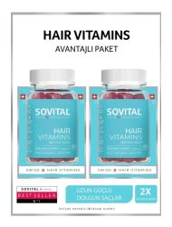 SOVITAL 2'li Hair Vitamin Isviçre Patentli Vegan Gummy - Saç Vitamini