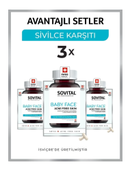 SOVITAL BABY FACE SİVİLCE, LEKE - YAŞLANMA KARŞITI 3X90 KAPSÜL