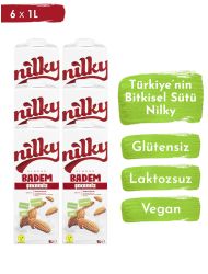 Nilky Şekersiz Badem Sütü Glütensiz Bitkisel Bazlı 6*1 LT