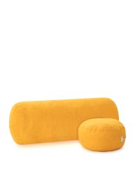 Sarı Bolster & Meditasyon Minderi