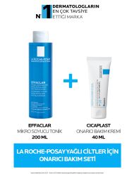 La Roche Posay Yağlı Cilter İçin Onarıcı Bakım Seti:Effaclar Tonik-Cicaplast Onarıcı Bakım Kremi