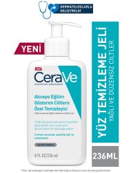 Cerave Yağlı Ve Akneye Eğilimli Ciltler İçin Yüz Temizleme Jeli 236 ml