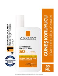 La Roche Posay Anthelios Uvmune400 Invisible Fluid Spf50+Tüm Cilt Tipleri İçin Yüz Güneş Kremi 50 ml