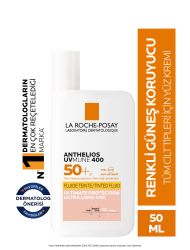 La Roche Posay Anthelios Uvmune Fluid Spf 50 Tüm Ciltler Için Yüksek Korumalı Renkli Yüz Güneş Kremi