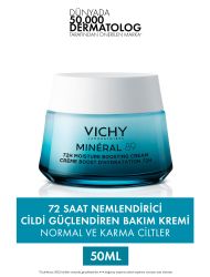 Vichy Mineral 89 Cildi Güçlendiren 72 Saat Nemlendirici Bakım Kremi, Normal Ve Karma Ciltler 50ml