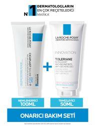 La Roche Posay Onarıcı Cilt Bakım Seti: Cicaplast Baume Nemlendirici 100ml -Toleriane Caring Wash Temizleyici 50ml