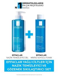 La Roche Posay Effaclar Yağlı ve Sivilceye Eğilimli Ciltler Cilt Bakım Seti:Effaclar Jel 400ML-Effaclar Tonik 200ML