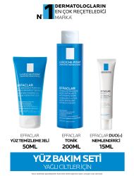 La Roche Posay Effaclar Yağlı ve Sivilceye Eğilim Gösteren Ciltler için Sivilce Karşıtı Cilt Bakım Seti