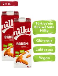 Nilky Badem Sütü Glütensiz Bitkisel Bazlı Laktosuz Vegan 2x1 lt