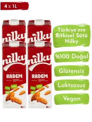 Nilky Badem Sütü Glütensiz Bitkisel Bazlı 4*1 LT