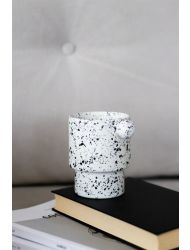 Beige & Stone Colorfull Coffe Collection Top Kulplu El Yapımı Benekli Seramik Kupa