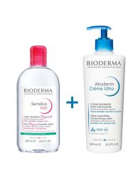 Bioderma Atoderm Creme Ultra 500ml+Sensibio H2O 500ml HEDİYE