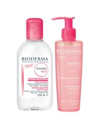 Bioderma Sensibio H2O 250ml + Sensibio Cleansing Foaming Gel 200ml