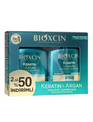 Bioxcin Keratin ve Argan Onarıcı Şampuan 2x300 ml