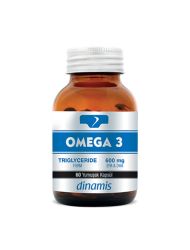 Dinamis Omega 3 ve 600 mg EPA- DHA Takviye Edici Gıda 60 Yumuşak Kapsül