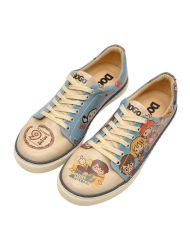 Kadın Vegan Deri Turkuaz Sneakers - Warner Bros Imaginary School Harry Potter Tasarım