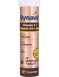 Dynavit Vitamin C + Vitamin D3 + Çinko 15 Efervesan Tablet