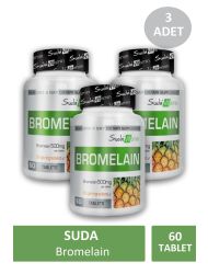 3'lü Suda Vitamin Bromelain 60 Tablet