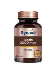 Eczacıbaşı Dynavit Biotin 2000 mcg Takviye Edici Gıda 100 Tablet