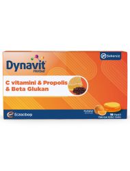 Eczacıbaşı Dynavit Herbal C Vitamini - Propolis ve Beta Glukan İçerikli Pastil 16 Adet