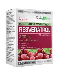 Suda Vitamin Resveratrol Bitkisel Takviye Edici Gıda 60 Kapsül