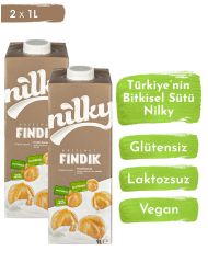 Nilky Fındık Sütü Glütensiz Bitkisel Bazlı Laktosuz Vegan 2x1 lt