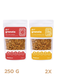 Glutensiz Granola Mix Paket Çilek Granola 250G ve Muz Granola 250G