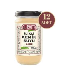 Gurvita İlikli Kemik Suyu Sade 320 Ml 12' li