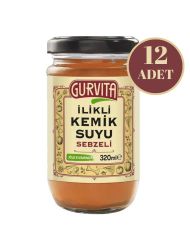 Gurvita İlikli Kemik Suyu Sebzeli 320 Ml 12' li