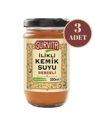 Gurvita İlikli Kemik Suyu Sebzeli 320 Ml 3'lü