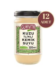 Gurvita Jöle Kıvamında Kuzu İlikli Kemik Suyu 320 Ml 12' li