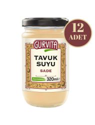 Gurvita Tavuk  Suyu Sade 320 Ml 12'li