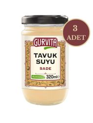 Gurvita Tavuk  Suyu Sade 320 Ml 3'lü