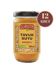 Gurvita Tavuk  Suyu Sebzeli 320 Ml 12'li